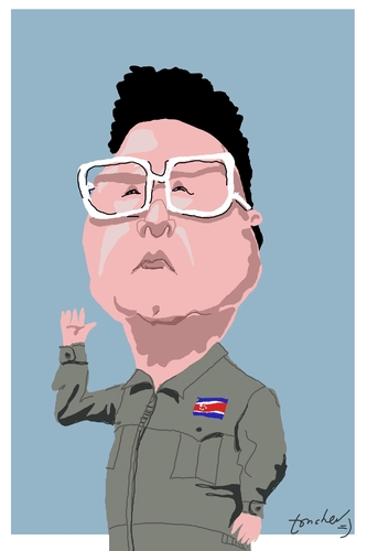 Cartoon: Kim Jong-il (medium) by Bravemaina tagged kim,jong,il