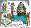 Cartoon: to be on one s deathbed (small) by aceratur tagged to,be,on,one,deathbed