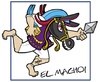 Cartoon: EL MACHO (small) by ELPEYSI tagged macho güegüense nicaragua raton colonia