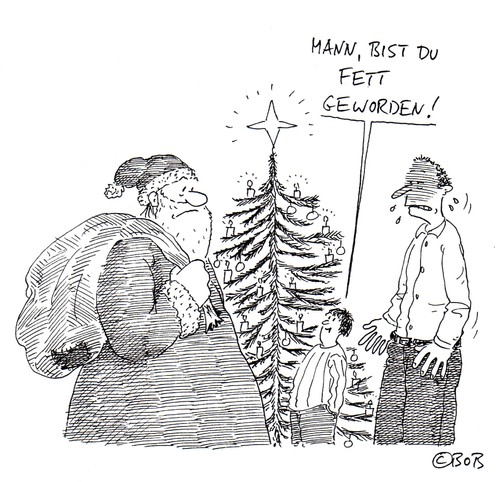 Cartoon: Ho Ho Hoppla (medium) by Christian BOB Born tagged plätzchen,nikoläuse,wänste,ho