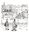 Cartoon: LUST (small) by Christian BOB Born tagged bahnhof zug verspätung gleis bahnsteig warten döner sex