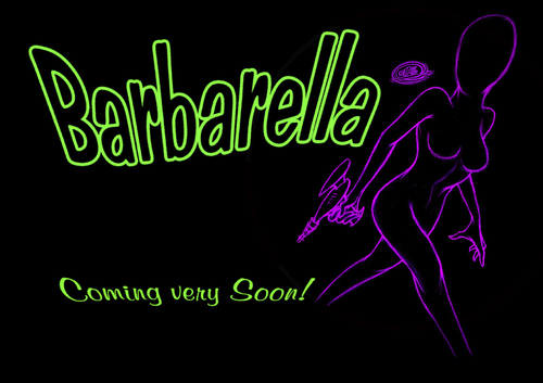 Cartoon: barbarella teaser (medium) by elle62 tagged fiction,science,barbarella