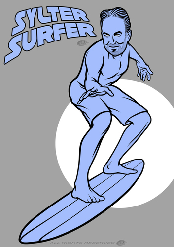 Cartoon: Sylter Surfer (medium) by elle62 tagged surfing,sports,lifestyle,comic,cover