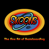Cartoon: SKOONS-Skateboarding (small) by elle62 tagged skateboard,sport,company,logo