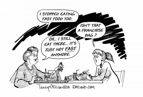 Cartoon: Fast Food (medium) by terry tagged fast,food