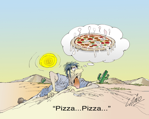 Cartoon: Pizza (medium) by LAINO tagged pizzapitch