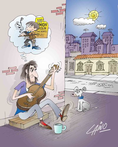 Cartoon: The Prodigy (medium) by LAINO tagged prodigy