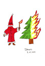 Cartoon: The North will rise again (small) by Blogrovic tagged christmas weihnachten ku klux klan
