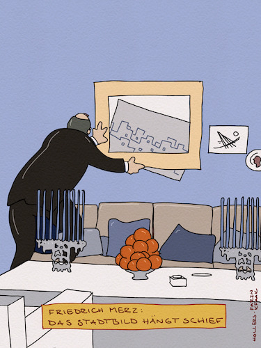 Das Bild hängt schief