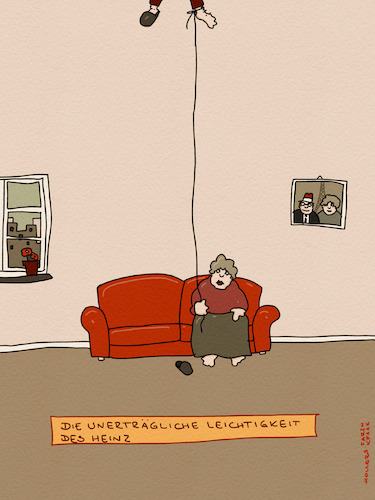 Cartoon: Heinz (medium) by hollers tagged unerlaubte,leichtigkeit,des,seins,heinz,milan,kundera,literatur,paar,unerlaubte,leichtigkeit,des,seins,heinz,milan,kundera,literatur,paar