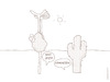 Cartoon: Abwarten (small) by hollers tagged strauss,kaktus,kopf,sand,künstler,kunststück,kopfstand