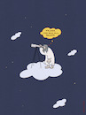 Cartoon: All (small) by hollers tagged gott,all,teleskop,früher,war,alles,besser,nostalgiker