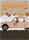 Cartoon: Autoren und Autorennen (small) by hollers tagged autoren,autorennen,gendern,literatur,simone,de,beauvoir,2cv,ente