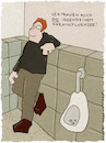 Cartoon: Influenzer (small) by hollers tagged influenzer,urinal,harn,pinkeln,toilette,pissoir,harninfluenzer,tipps,trends