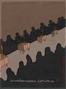 Cartoon: Schrödingers Catwalk (small) by hollers tagged schrödinger,schrödingers,katze,kiste,catwalk,mode,laufsteg,quantenphysik,experiment