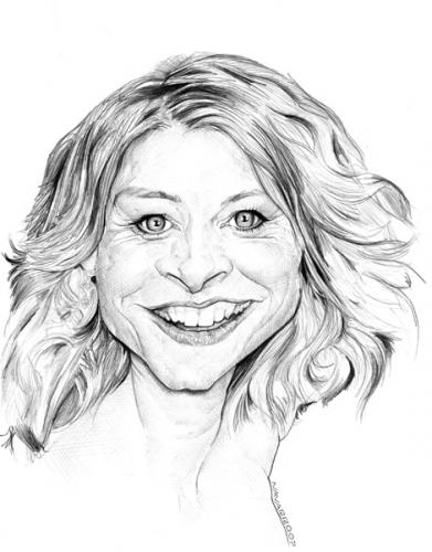 Cartoon: jodie foster (medium) by salnavarro tagged caricature,hollywood,icon