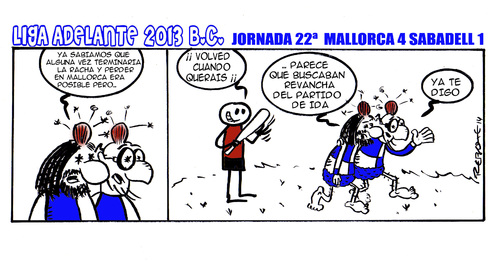 Cartoon: Division Maldita 22 (medium) by rebotemartinez tagged liga,adelante,sabadell