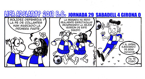 Cartoon: Division Maldita 29 (medium) by rebotemartinez tagged liga,adelante,sabadell