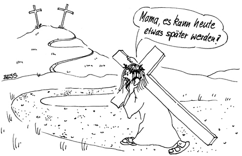 Cartoon: Kein Verlass auf die Kinder! (medium) by besscartoon tagged jesus,religion,christentum,katholisch,kirche,kreuz,kreuzigung,handy,bess,besscartoon