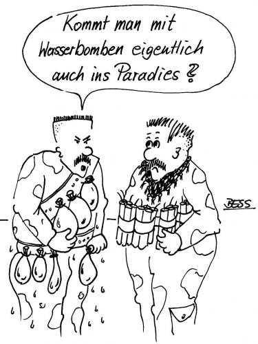 Cartoon: ohne Titel (medium) by besscartoon tagged islam,suizid,bomben,männer,besscartoon,bess,märtyrer