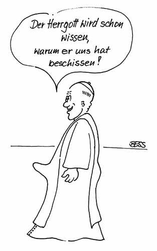Cartoon: ohne Titel (medium) by besscartoon tagged pfarrer,katholisch,kirche,religion,zölibat,sexualität,bess,besscartoon