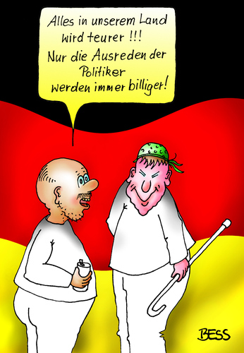 Cartoon: so ist das Leben (medium) by besscartoon tagged männer,brd,deutschland,politiker,politik,ausreden,spd,cdu,csu,fdp,grüne,billig,teuer,geld,wirtschaft,steuern,bess,besscartoon