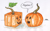 Cartoon: Angeber (small) by besscartoon tagged halloween,kürbis,angeber,horror,bess,besscartoon
