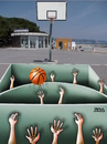 Cartoon: Basketball (small) by besscartoon tagged basketball optische täuschung sport ceriale bess besscartoon