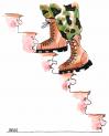 Cartoon: Erfolgsleiter (small) by besscartoon tagged krieg,soldat,mann,ungerechtigkeit,gewalt,rechtsradikal,armee,bess,besscartoon