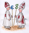 Cartoon: Bischofskonferenz (small) by besscartoon tagged religion,christentum,katholisch,kirche,bischof,papst,geld,euro,dollar,bess,besscartoon