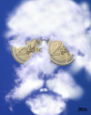 Cartoon: cloud face 1 (small) by besscartoon tagged wolken,himmel,geld,euro,brille,gier,bess,besscartoon