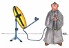 Cartoon: Der heiße Draht (small) by besscartoon tagged kirche,pfarrer,gott,technik,beten,himmel,kreuz,bess,besscartoon