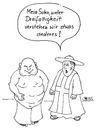 Cartoon: Dreifaltigkeit (small) by besscartoon tagged kirche,religion,katholisch,pfarrer,fett,männer,dreifaltigkeit,bess,besscartoon