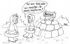 Cartoon: Eingefroren (small) by besscartoon tagged geld,bank,konto,bess,besscartoon,inuit,iglu