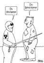 Cartoon: Nieten-Philosophie (small) by besscartoon tagged handicap,blind,blindheit,behinderung,männer,niete,vollniete,blindniete,bess,besscartoon