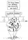 Cartoon: ohne Titel (small) by besscartoon tagged mann,supermarkt,katzenfutter,diebstahl,bess,besscartoon