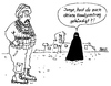 Cartoon: ohne Titel (small) by besscartoon tagged islam,selbstmordattentäter,burka,dynamit,handy,bess,besscartoon