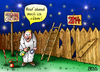 Cartoon: Prost Neujahr (small) by besscartoon tagged rüber,machen,silvester,2013,2014,fest,feiern,neues,jahr,sekt,neujahr,prost,prosit,böller,knaller,mauer,bess,besscartoon