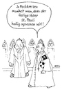 Cartoon: St. Pauli (small) by besscartoon tagged kirche,katholisch,religion,papst,vatikan,fussball,pfarrer,bess,besscartoon