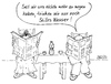 Cartoon: Stilles Wasser (small) by besscartoon tagged paar,ehe,wasser,sprudel,beziehung,alter,kommunikation,bess,besscartoon