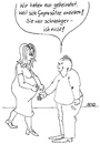 Cartoon: Traumpaar (small) by besscartoon tagged mann,frau,paar,ehe,heirat,schwanger,familie,bess,besscartoon