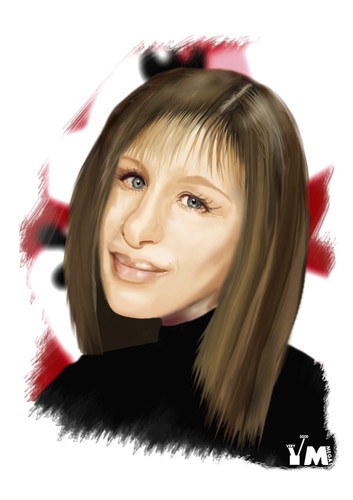 Cartoon: Barbra Streissand (medium) by Vlado Mach tagged singer,famous,barbra,streissand