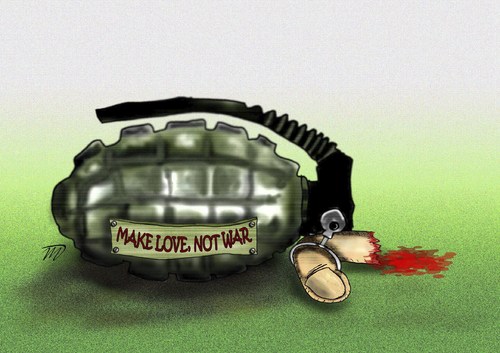 Cartoon: Granate (medium) by Vlado Mach tagged peace
