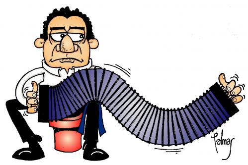 Cartoon: Bandoneon (medium) by Palmas tagged musica