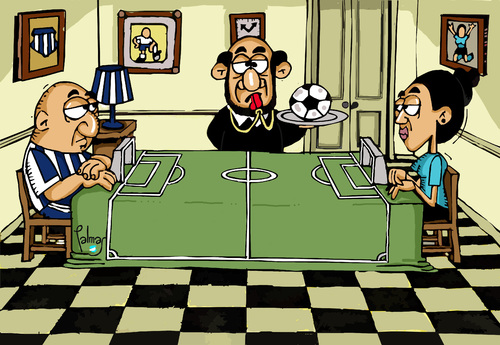 Cartoon: Futbol salon (medium) by Palmas tagged futbol