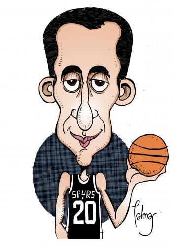Cartoon: Manu Ginobili (medium) by Palmas tagged caricatura