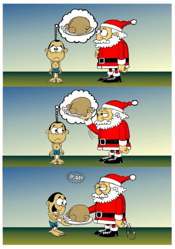 Cartoon: Papa noel (medium) by Palmas tagged navidad