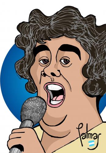 Cartoon: Susan Boyle (medium) by Palmas tagged cantante