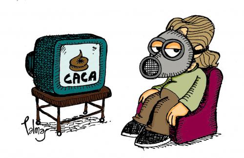 Cartoon: TV (medium) by Palmas tagged television