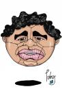 Cartoon: maradona (small) by Palmas tagged futbol